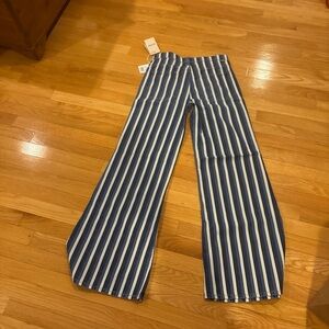 Mother patch pocket striped denim size 26